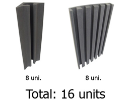 The units of the acoustic traetment pack of ATP 01 standard