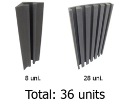 The units of the acoustic traetment pack of ATP 04 standard